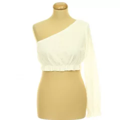 Shein félvállas fehér top
