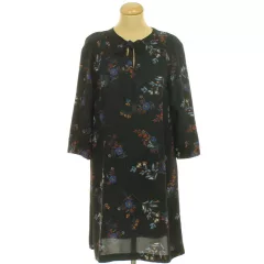 H&M mintás fekete ruha
