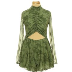 Asos mintás zöld necc overál