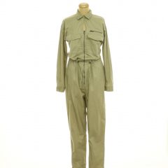 H&M natúr színű pamut overál