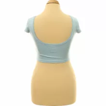 Bershka strasszköves kék top