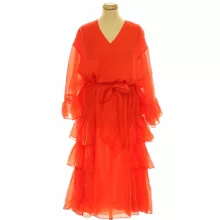 H&M fodros piros ruha