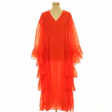 H&M fodros piros ruha