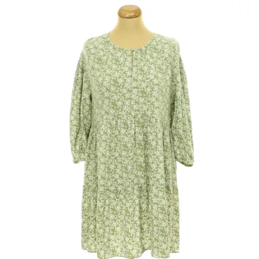 Primark virágmintás zöld ruha