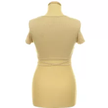 Shein bézs elasztikus top