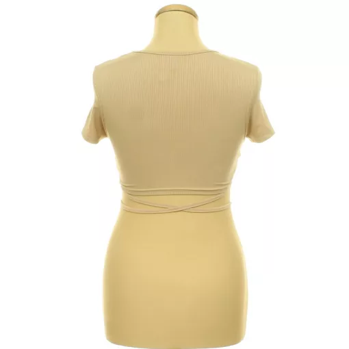 Shein bézs elasztikus top