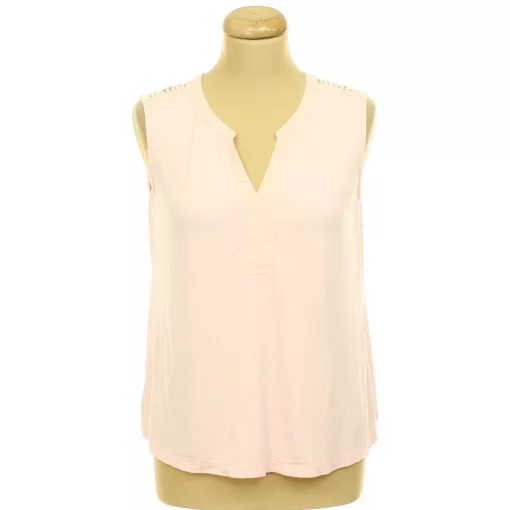 Marks&Spencer horgolt csipkés rózsaszín felső