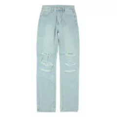 Shein magas derekú szaggatott farmer