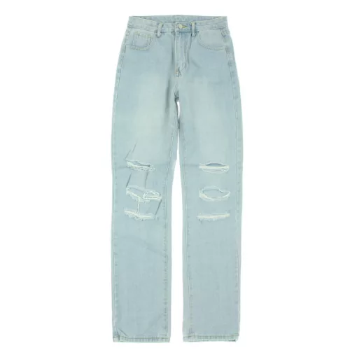 Shein magas derekú szaggatott farmer