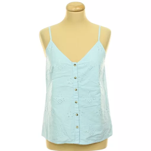 F&F azsúrozott kék felső