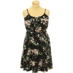 Shein virágmintás fekete ruha