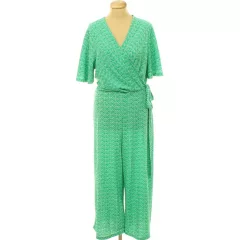 Papaya mintás zöld overál