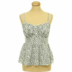 Shein mintás fehér top
