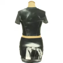 Shein mintás póló-miniszoknya szett