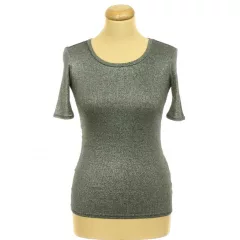 Topshop ezüstcsillámos felső