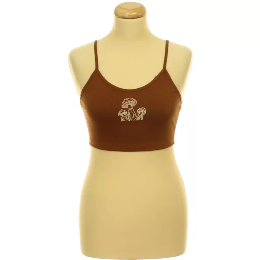 Shein mintás barna top