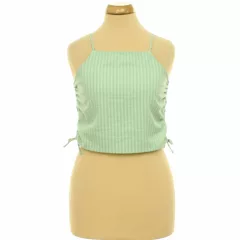 H&M csíkos-ráncolt felső