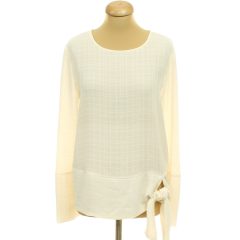 Next krémszínű mintás blúz