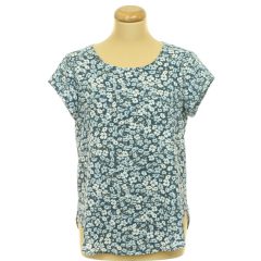 Only virágmintás kék blúz