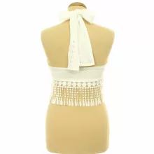 Shein áttört mintás-csipkés top