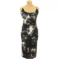 Shein mintás fekete ruha