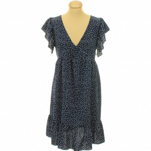 Shein pöttyös kék ruha