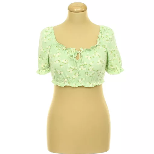 Primark virágmintás fodros top