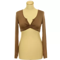 Barna elasztikus top