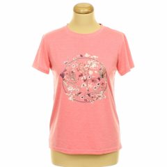 Shein mintás rózsaszín póló