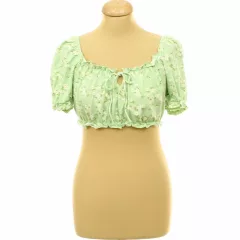 Primark virágmintás zöld top