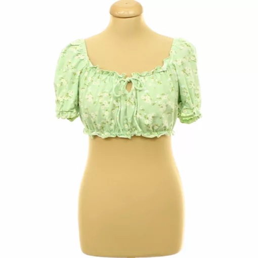 Primark virágmintás zöld top