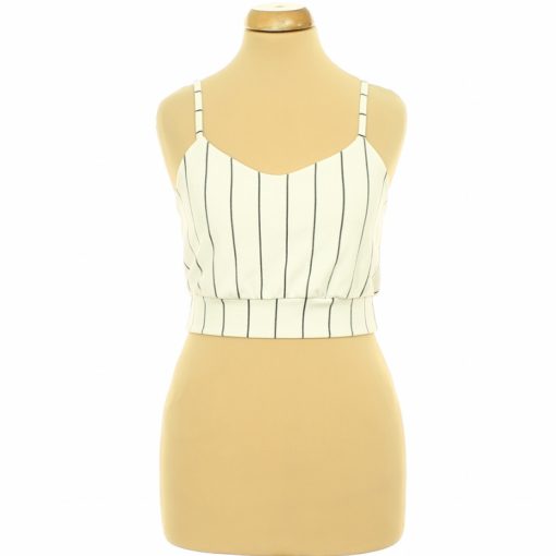 Boohoo csíkos fehér top