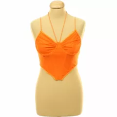 Shein narancssárga corset top