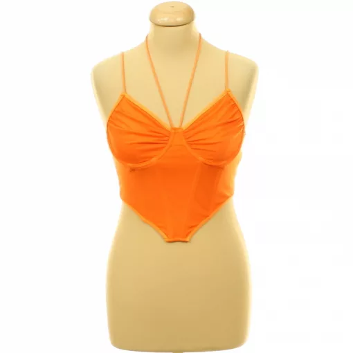 Shein narancssárga corset top