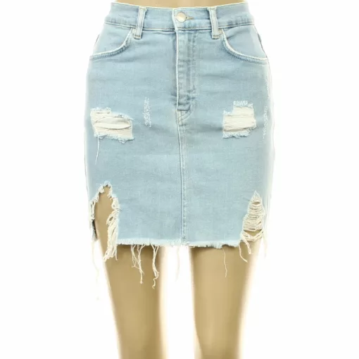 Pull & Bear szaggatott farmer szoknya