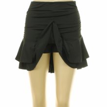 Fodros  fekete szoknya