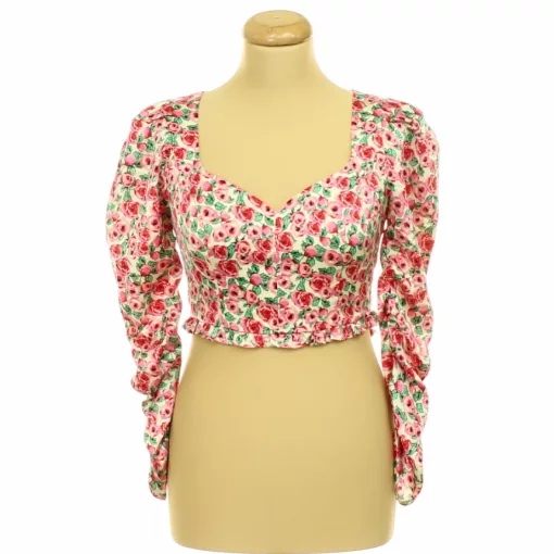 Shein nyitott hátú szatén top