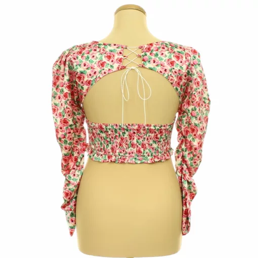 Shein nyitott hátú szatén top