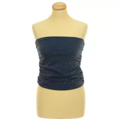 Pull&Bear ezüstcsillámos kék top