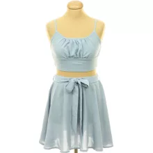 Shein kék top-szoknya szett