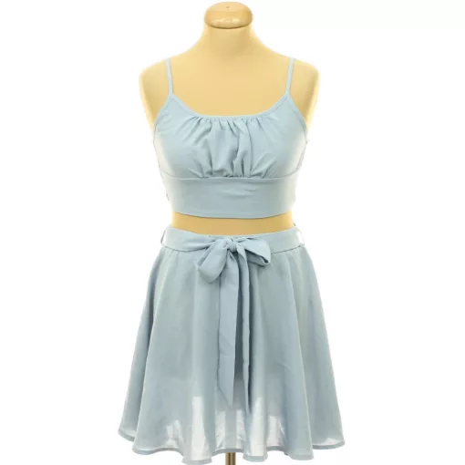 Shein kék top-szoknya szett