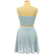 Shein kék top-szoknya szett