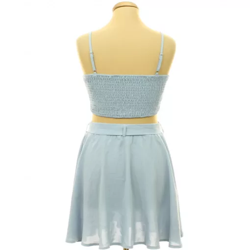 Shein kék top-szoknya szett