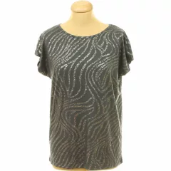 Ezüstmintás viszkóz póló