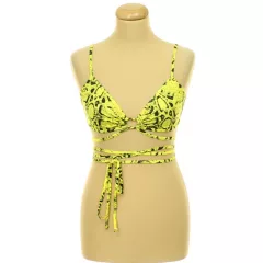 Shein mintás sárga top