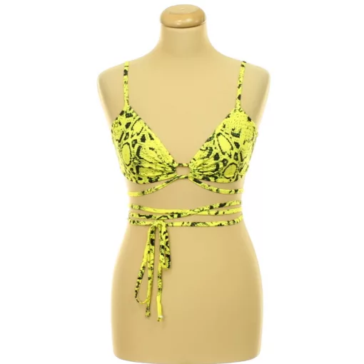 Shein mintás sárga top