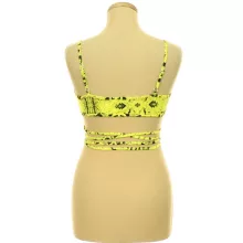 Shein mintás sárga top