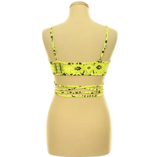 Shein mintás sárga top