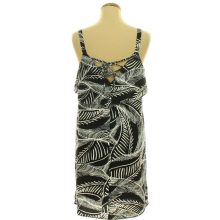 Yessica mintás fekete ruha