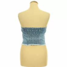 Shein gumírozott farmer top